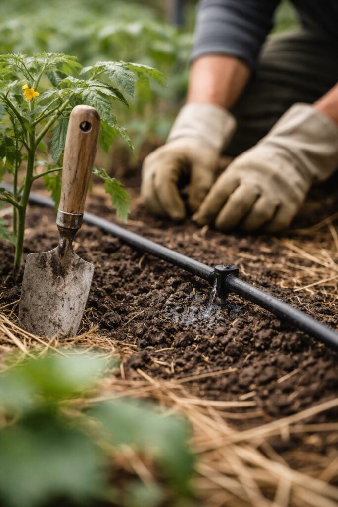 huerto delegado trabajado por profesionales